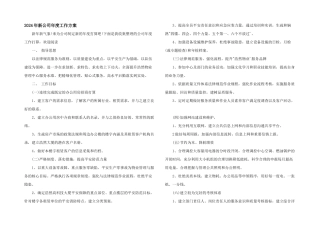 2024年新公司年度工作计划