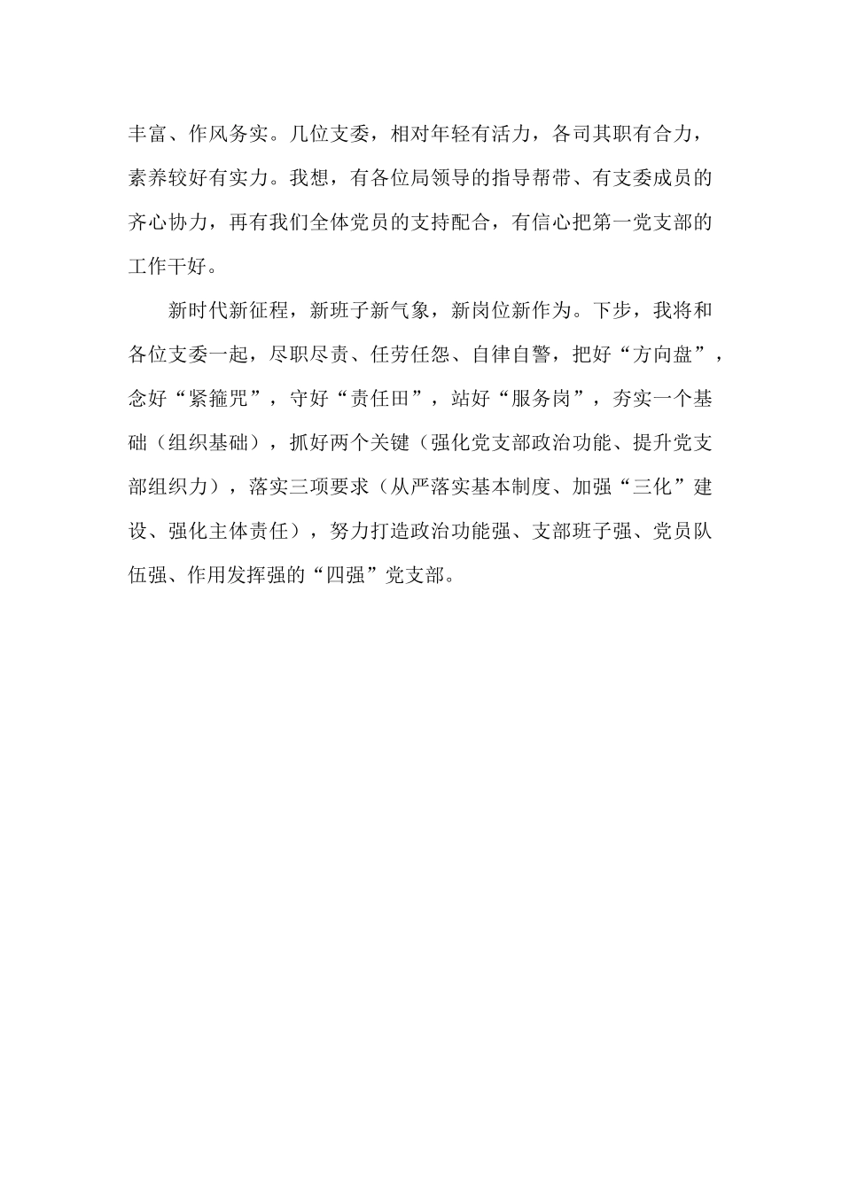 2024年新当选党支部书记的发言_第2页