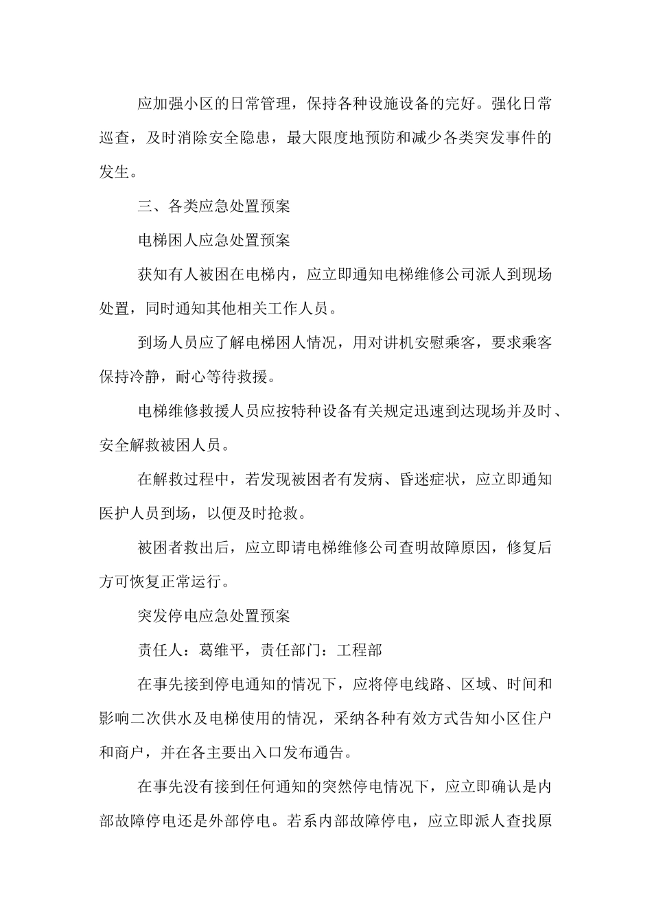 2024年春节期间应急预案_第2页