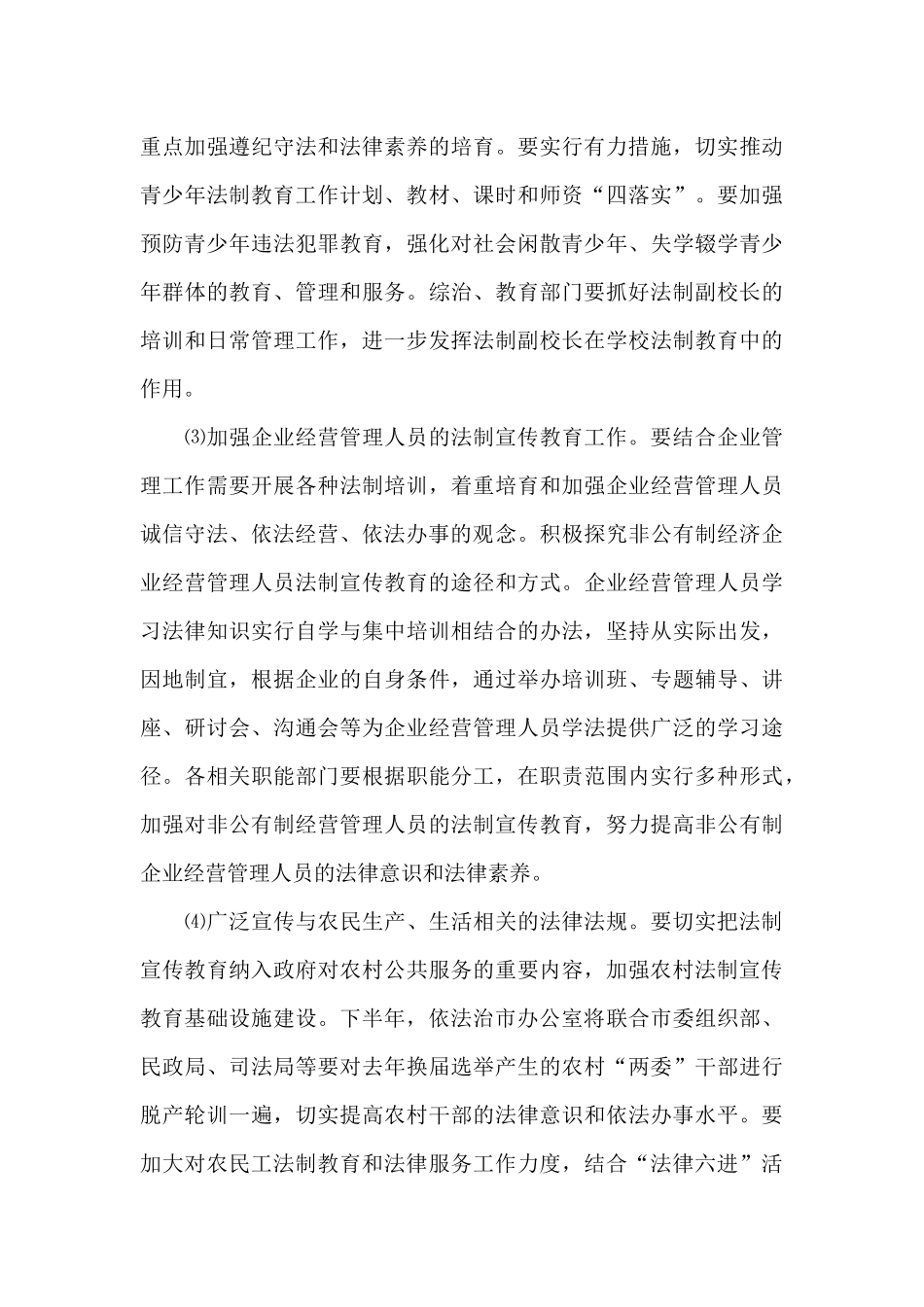 2024年普法依法治市工作计划_第3页