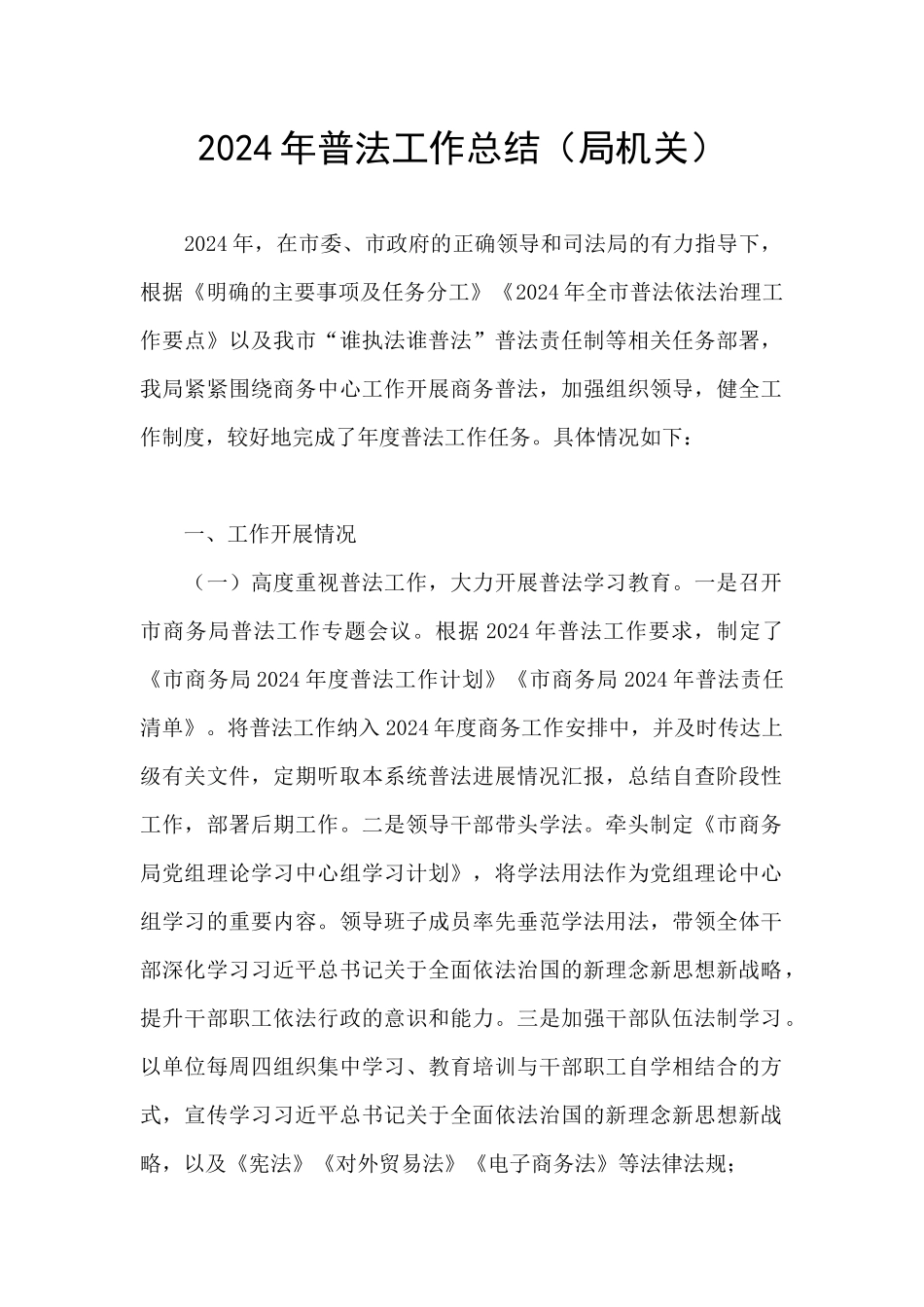 2024年普法工作总结_第1页