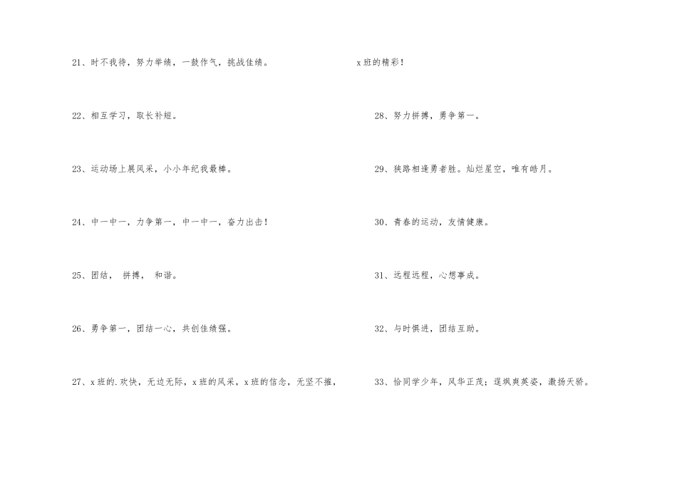 2024年有气势的运动会口号38条_第3页