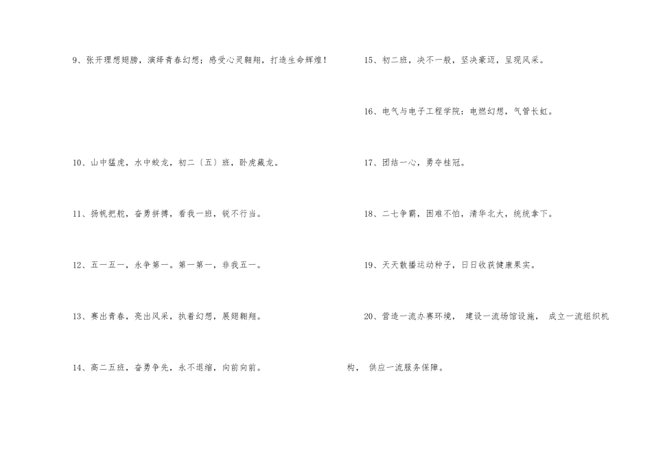 2024年有特色的运动会口号35句_第2页