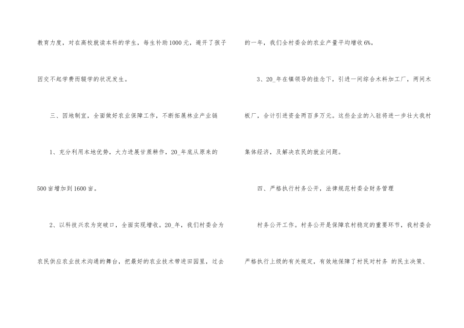 2024年村委会主任年终总结个人_第3页