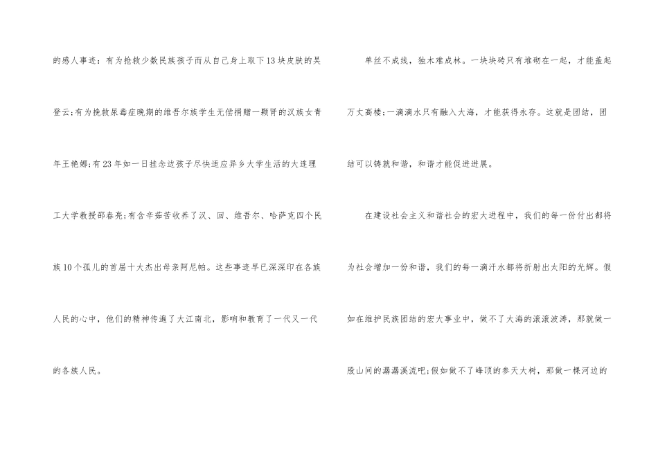 2024年民族团结演讲稿_第3页