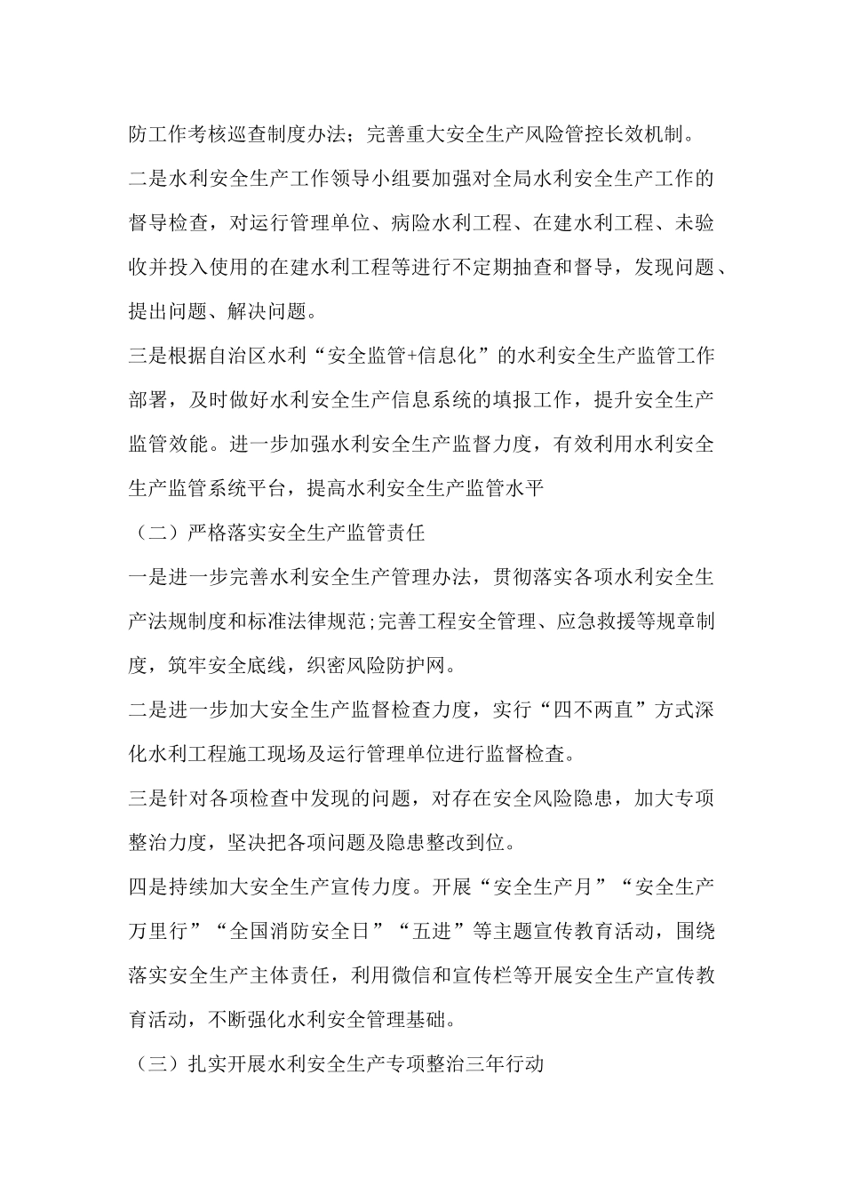 2024年水利安全生产重点工作计划_第2页