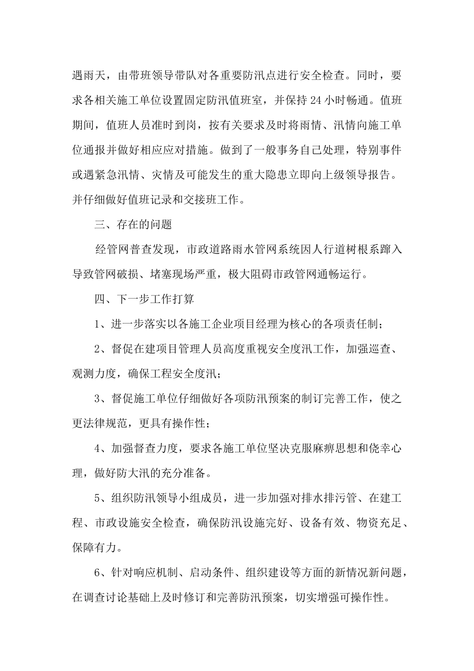 2024年汛期县城排水防涝工作总结_第3页