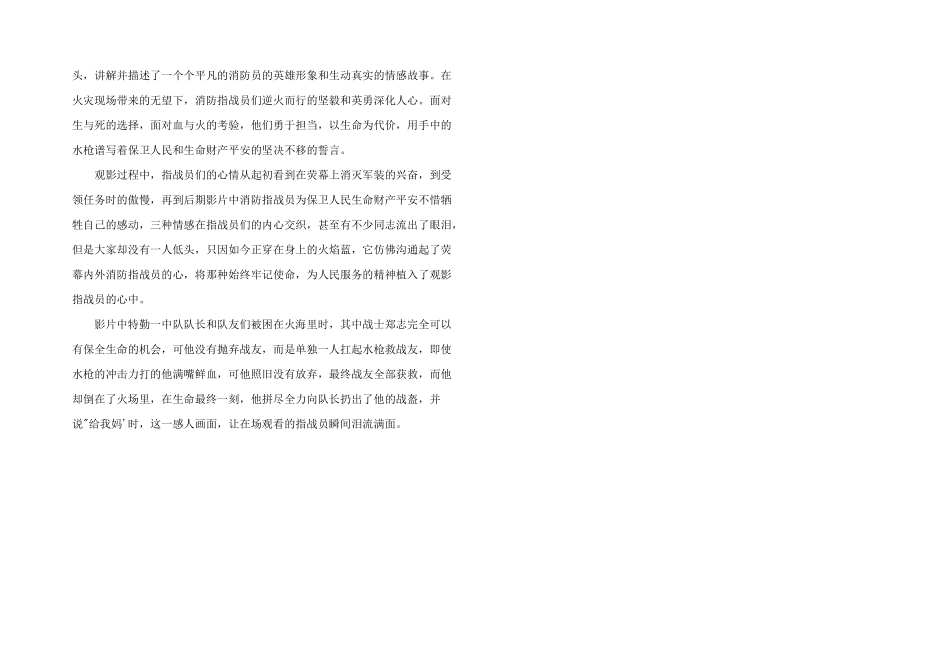 2024年烈火英雄观后感文章_第2页