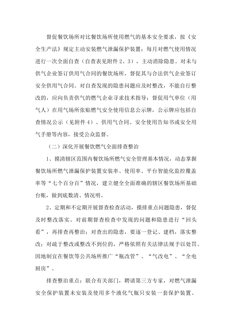 2024年燃气安全专项整治行动方案优秀范文_第2页
