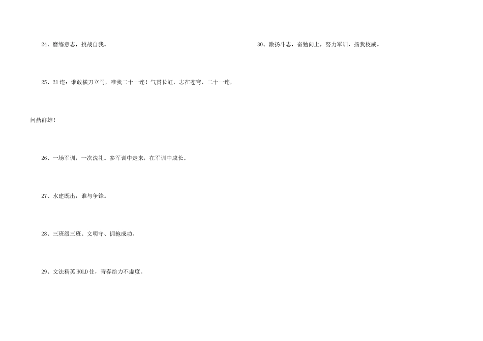 2024年班级军训的口号汇编30条_第3页