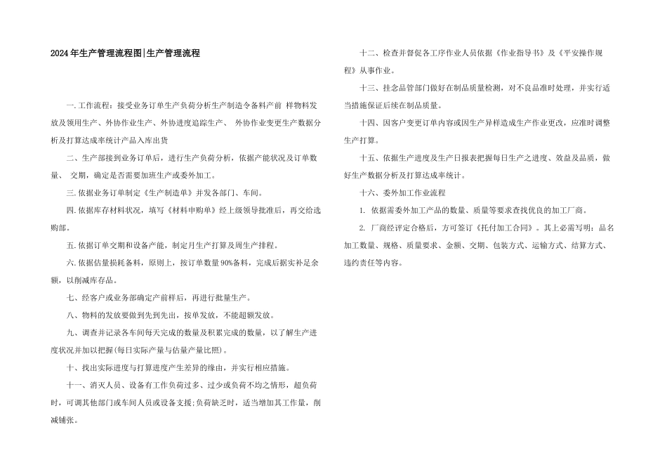 2024年生产管理流程图_第1页