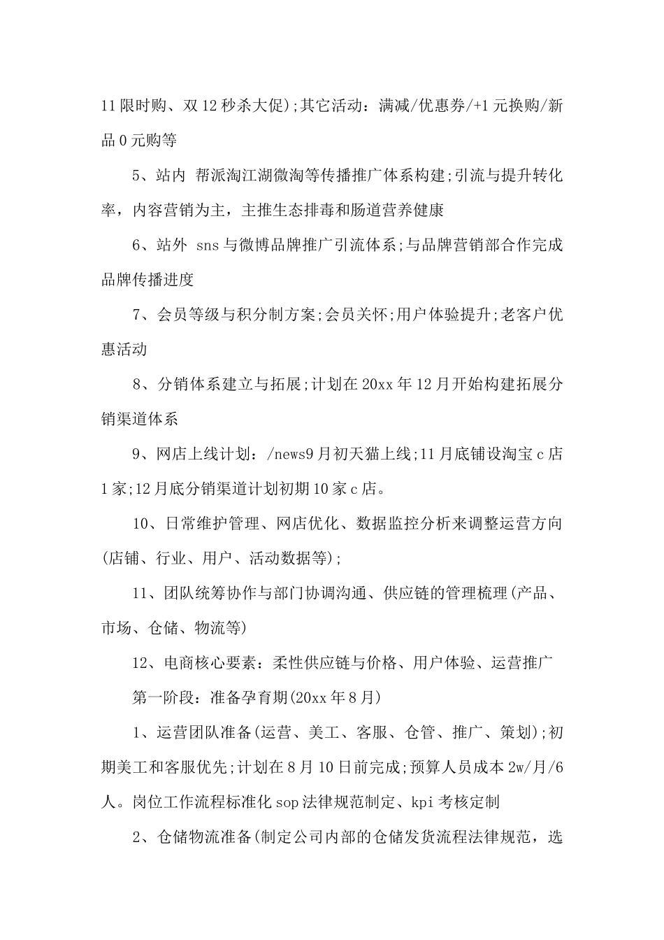2024年电子商务运营下半年工作计划_第3页