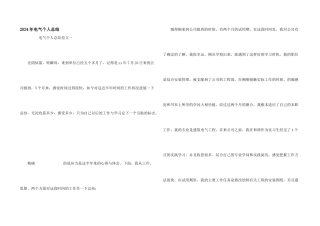 2024年电气个人总结