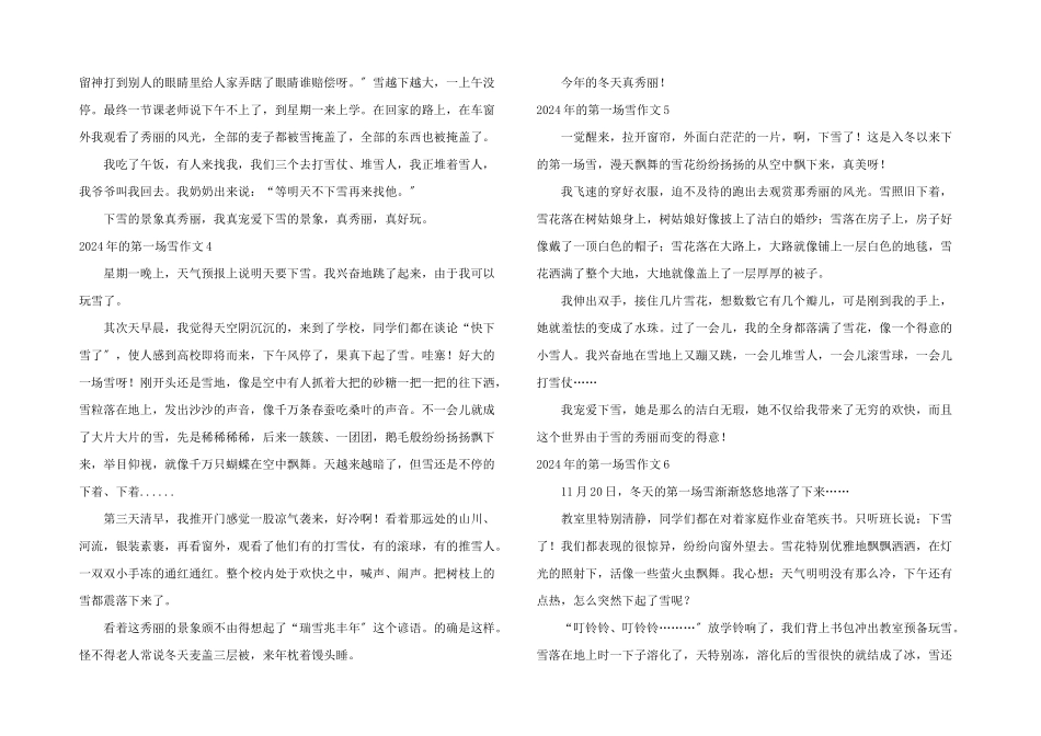 2024年的第一场雪15篇_第2页