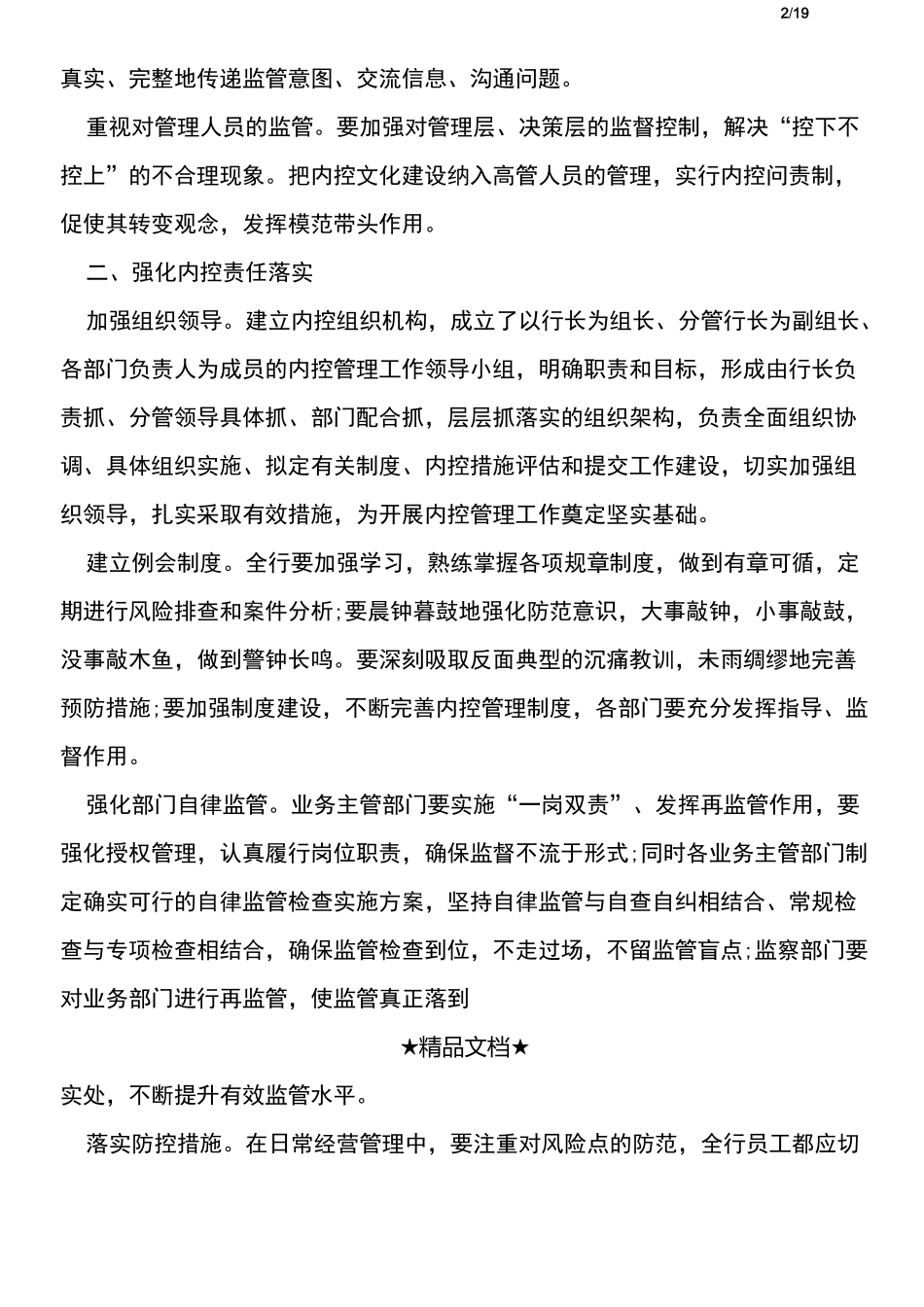 内部控制的工作总结_第2页