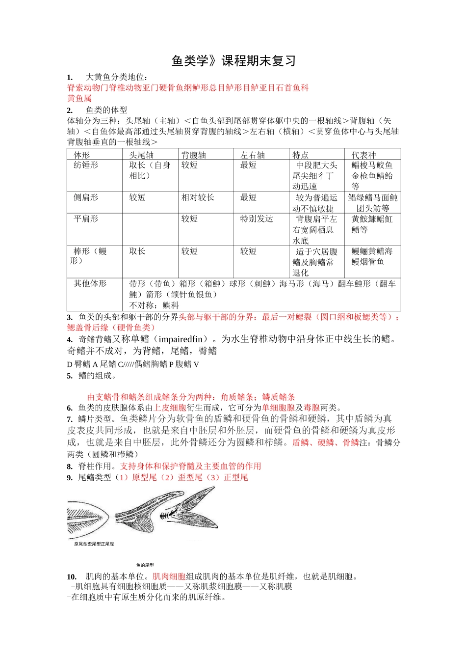 鱼类学复习资料汇总_第1页