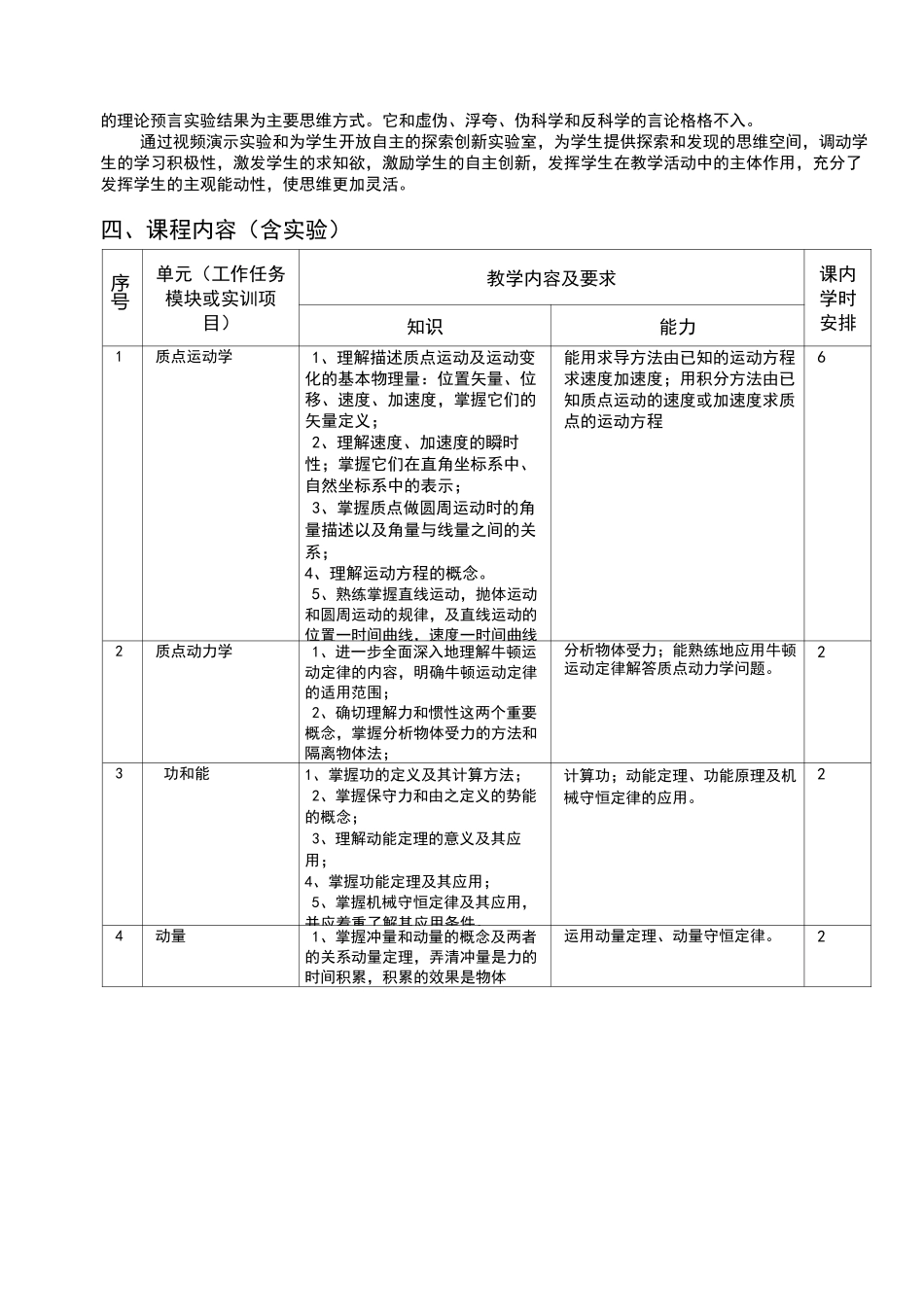 高职高专《物理学》课程标准_第3页