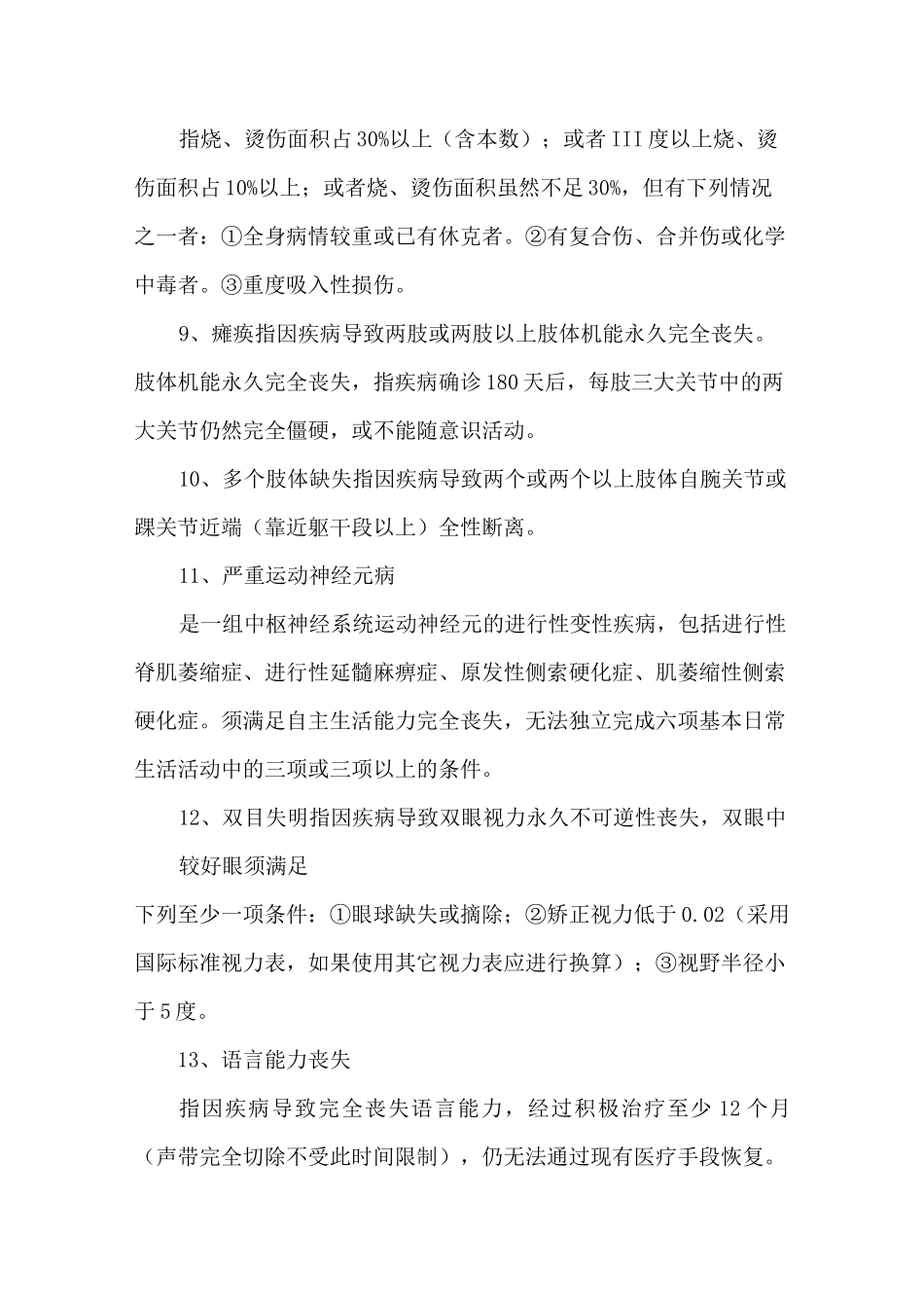 职工重大疾病互助保障计划涵盖的重大疾病种类_第3页