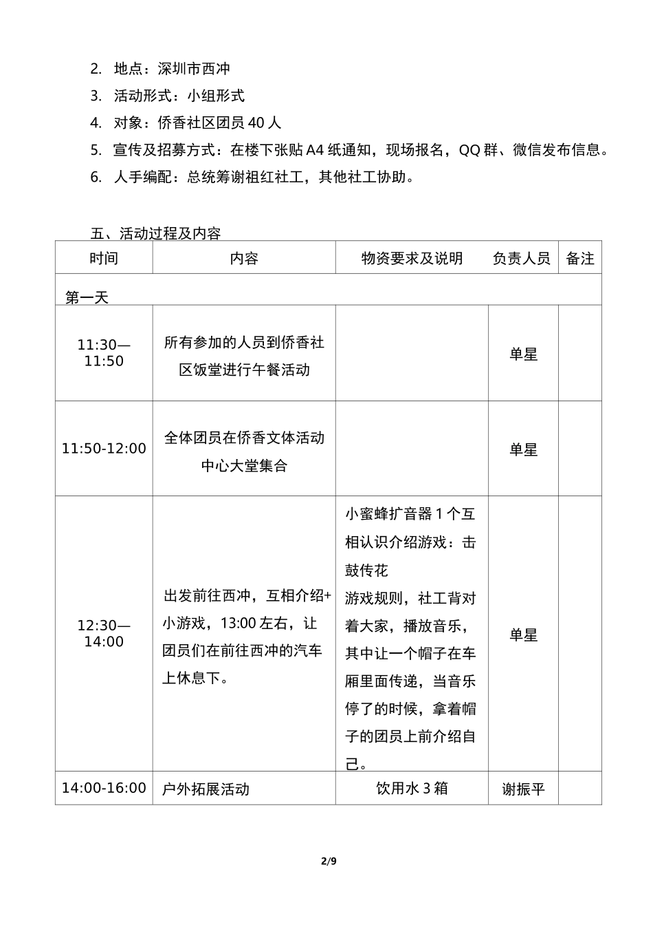 团员团建活动策划书_第3页