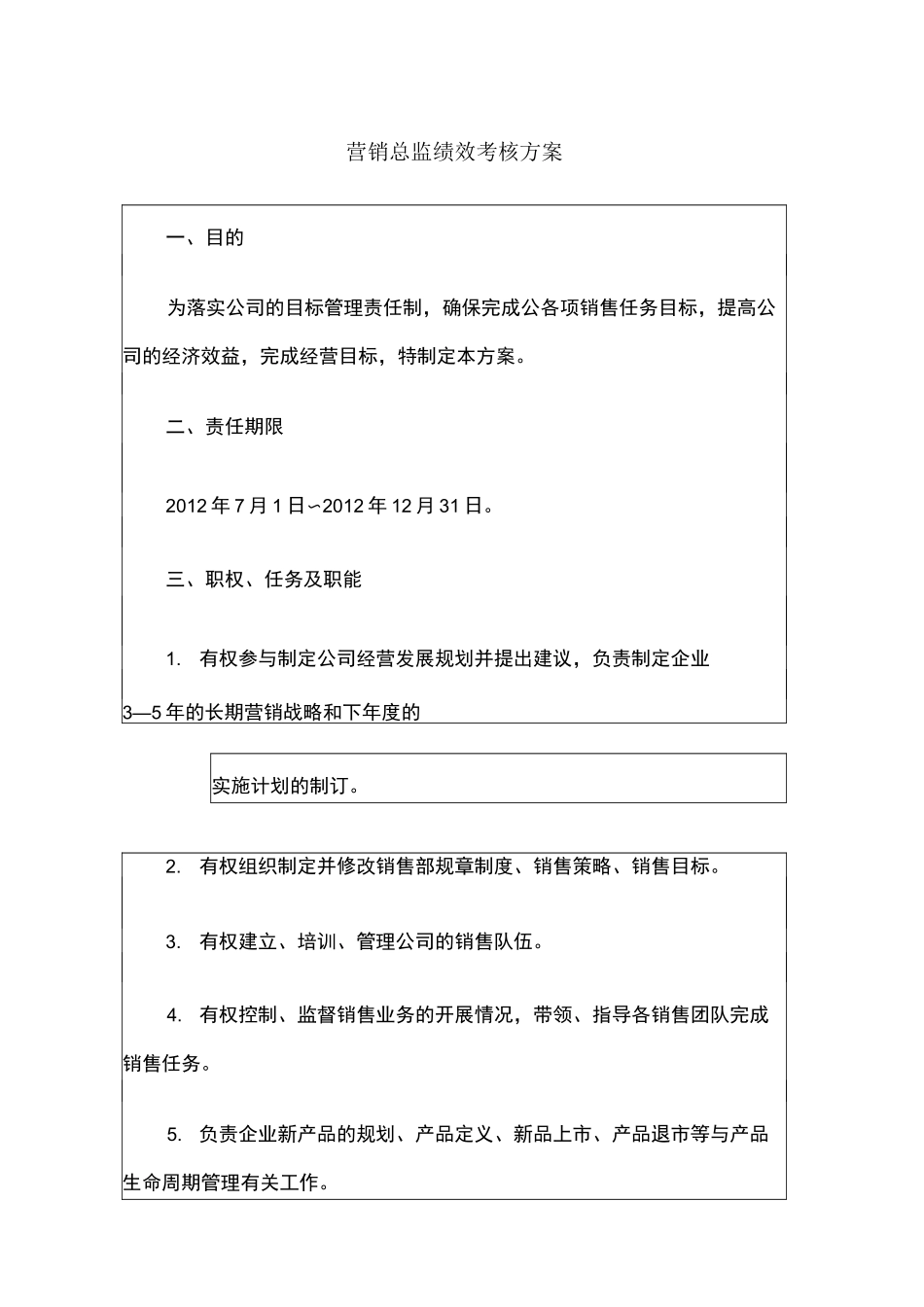 销售总监绩效考核方案_第1页