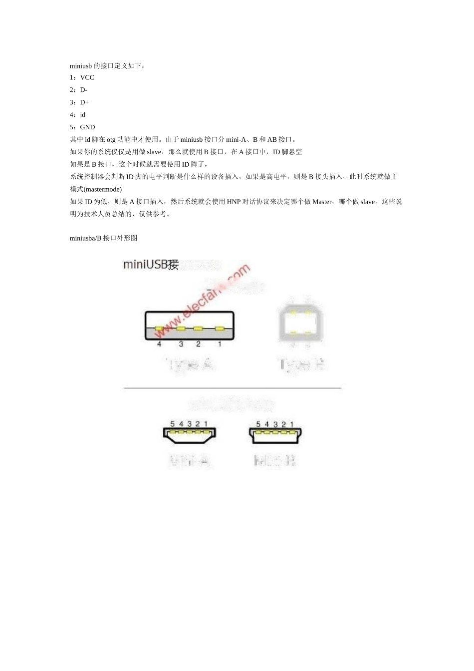 几种常见usb的接口_第1页
