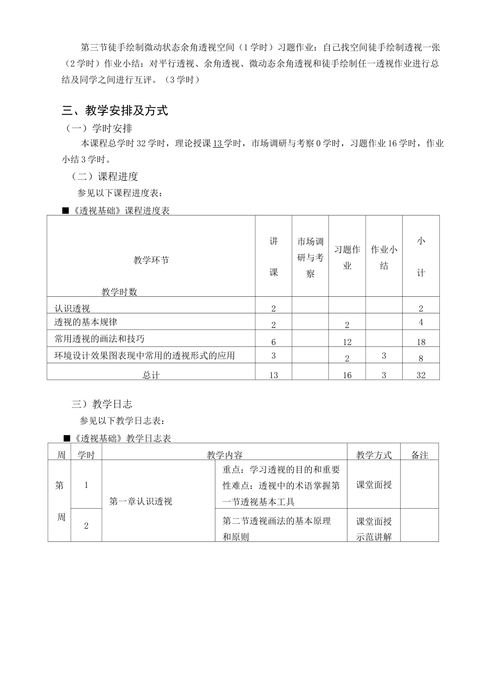 透视基础课程教学大纲_第3页