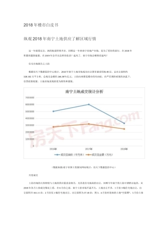 南宁楼市白皮书