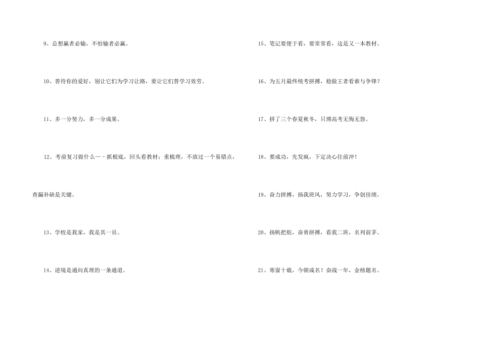 2024年简短的励志标语锦集42句_第2页
