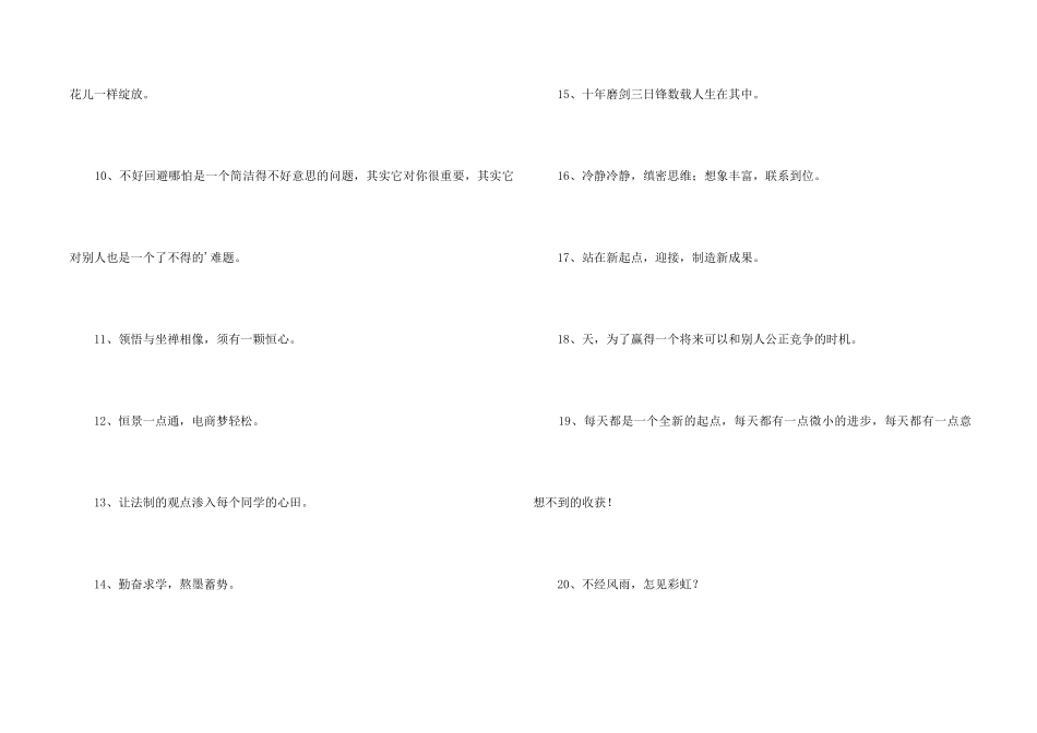 2024年简短的励志标语集合67句_第2页