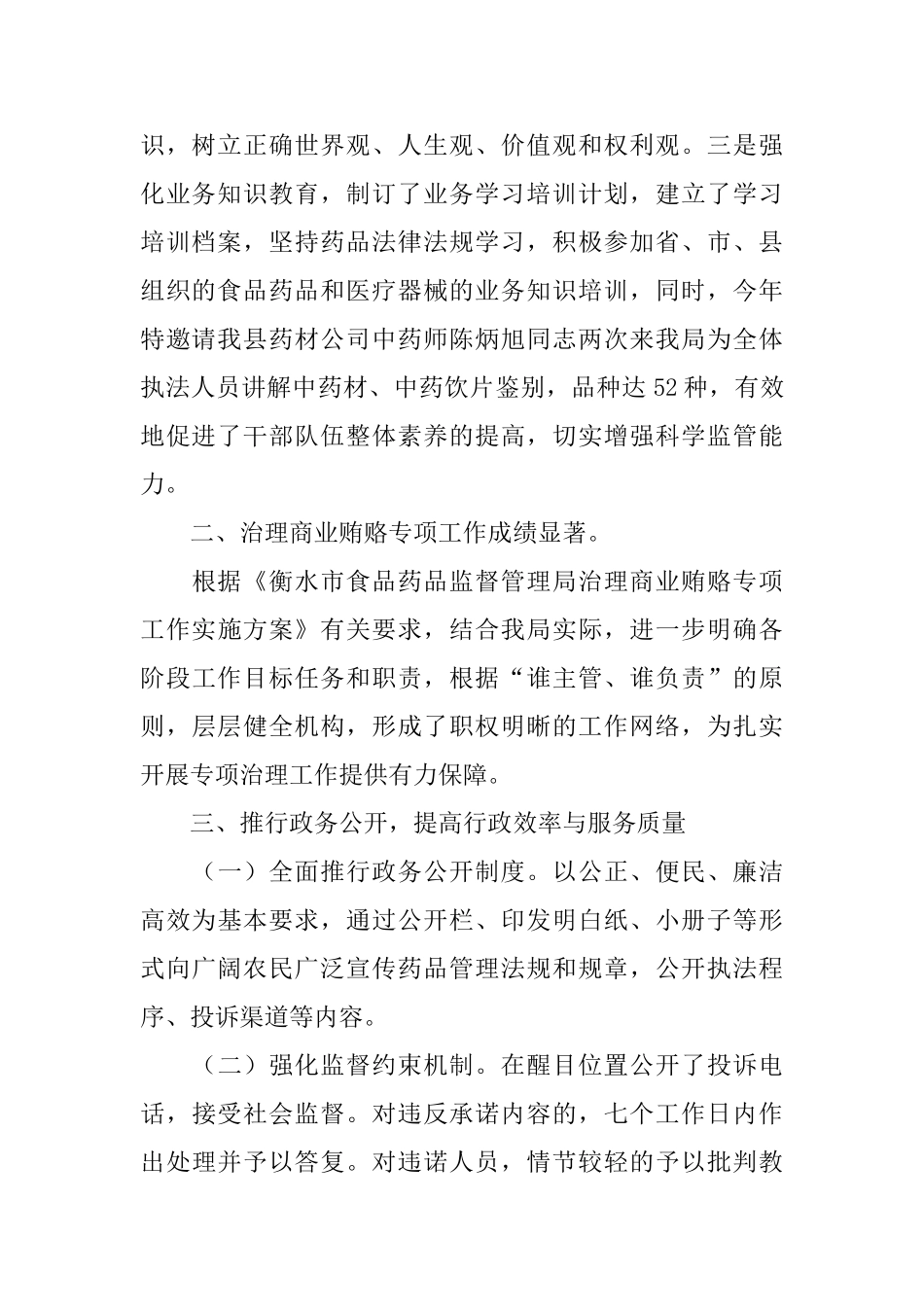2024年药监局工作总结范文_第2页