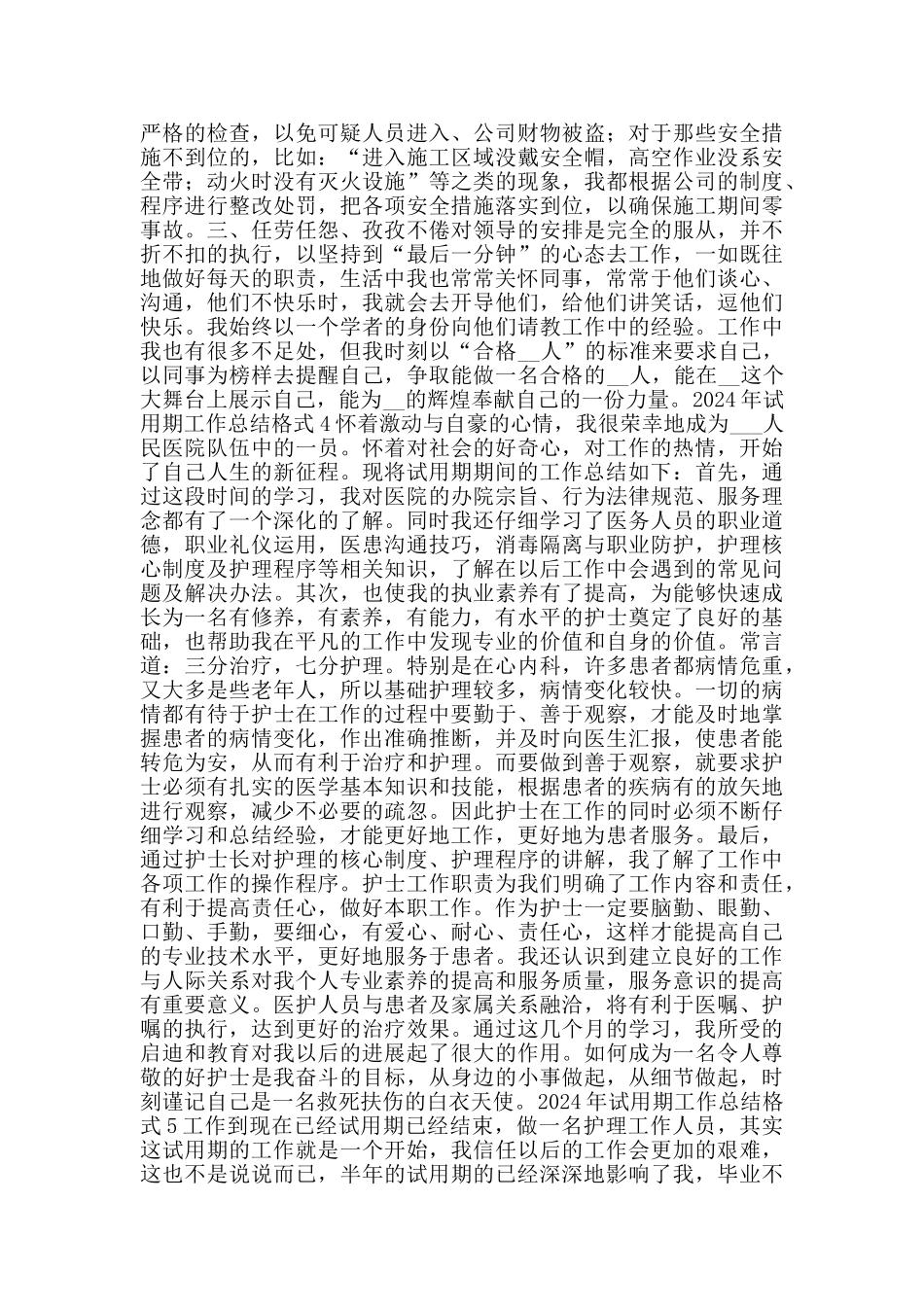 2024年试用期工作总结格式_第3页