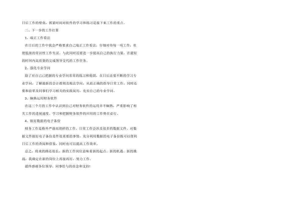 2024年财务人员试用期工作总结_第3页