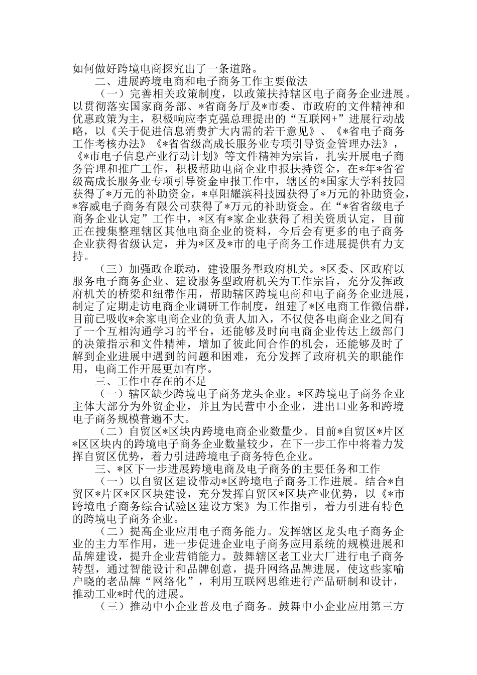 2024年跨境电商及电子商务创建工作汇报_第2页