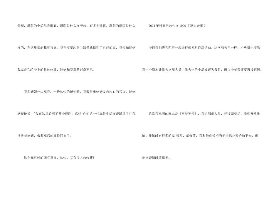 2024年过元旦的1000字合集五篇_第3页