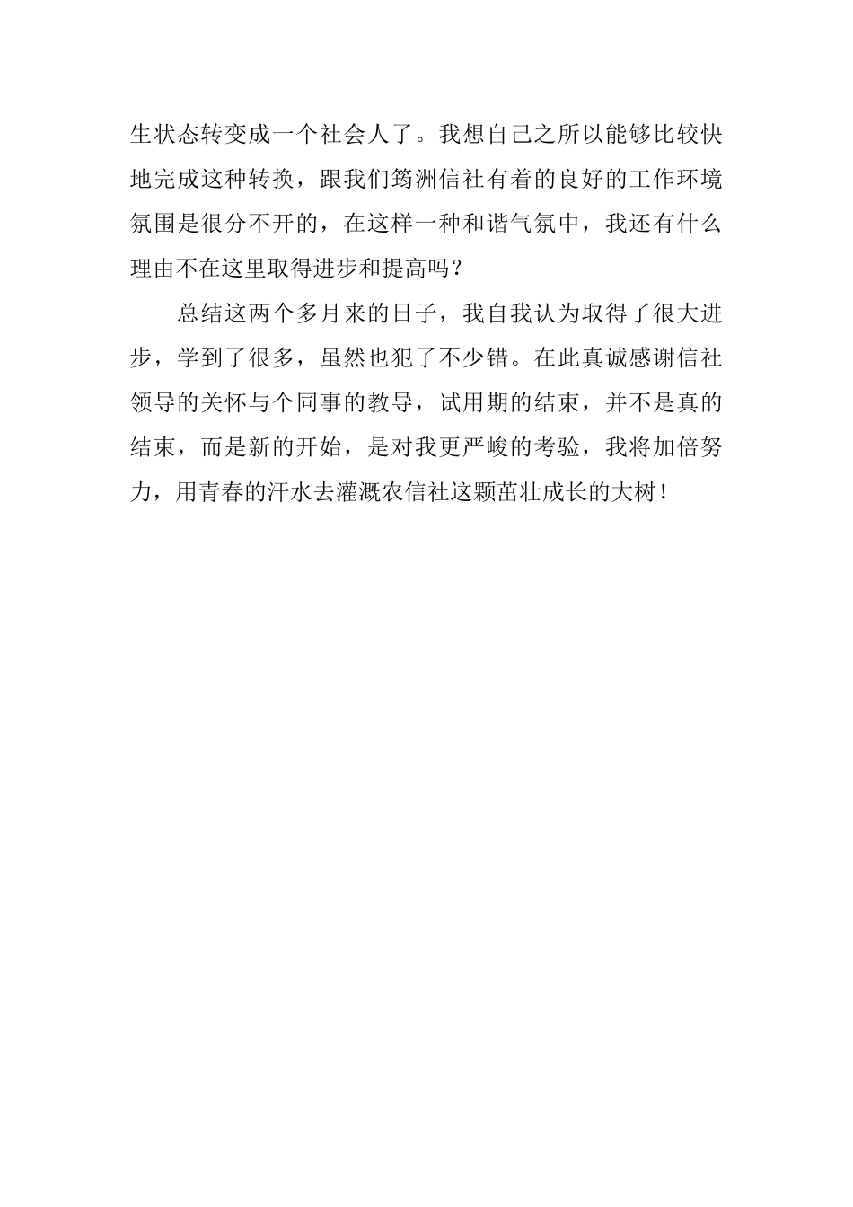 2024年银行试用期个人工作总结_第3页