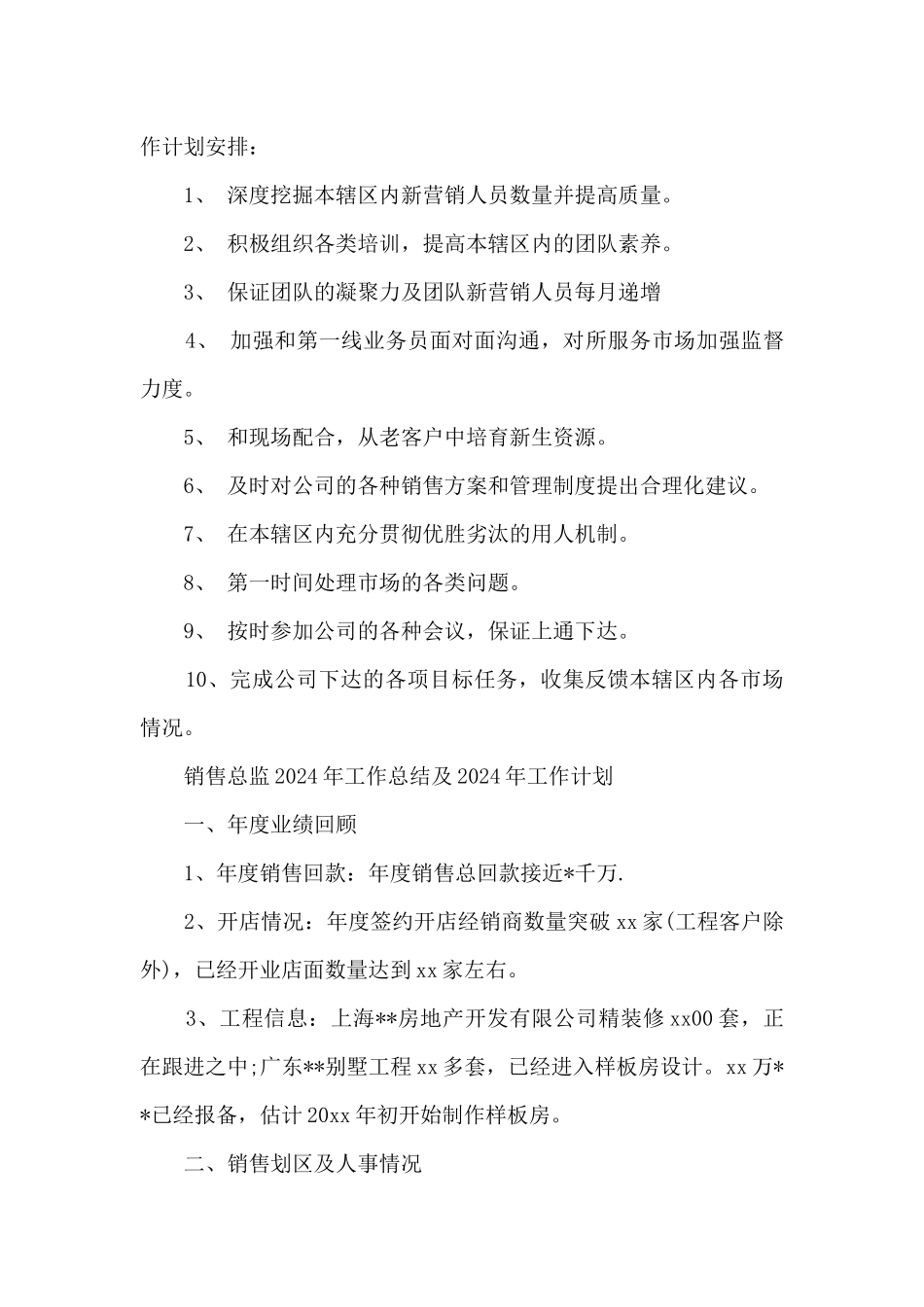 2024年销售总监工作总结及工作计划_第3页