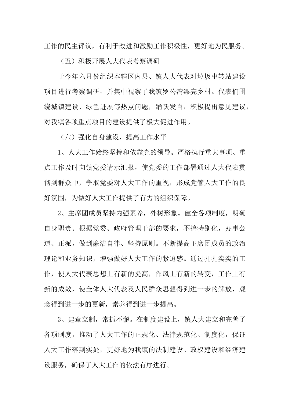 2024年镇人大工作总结报告_第3页