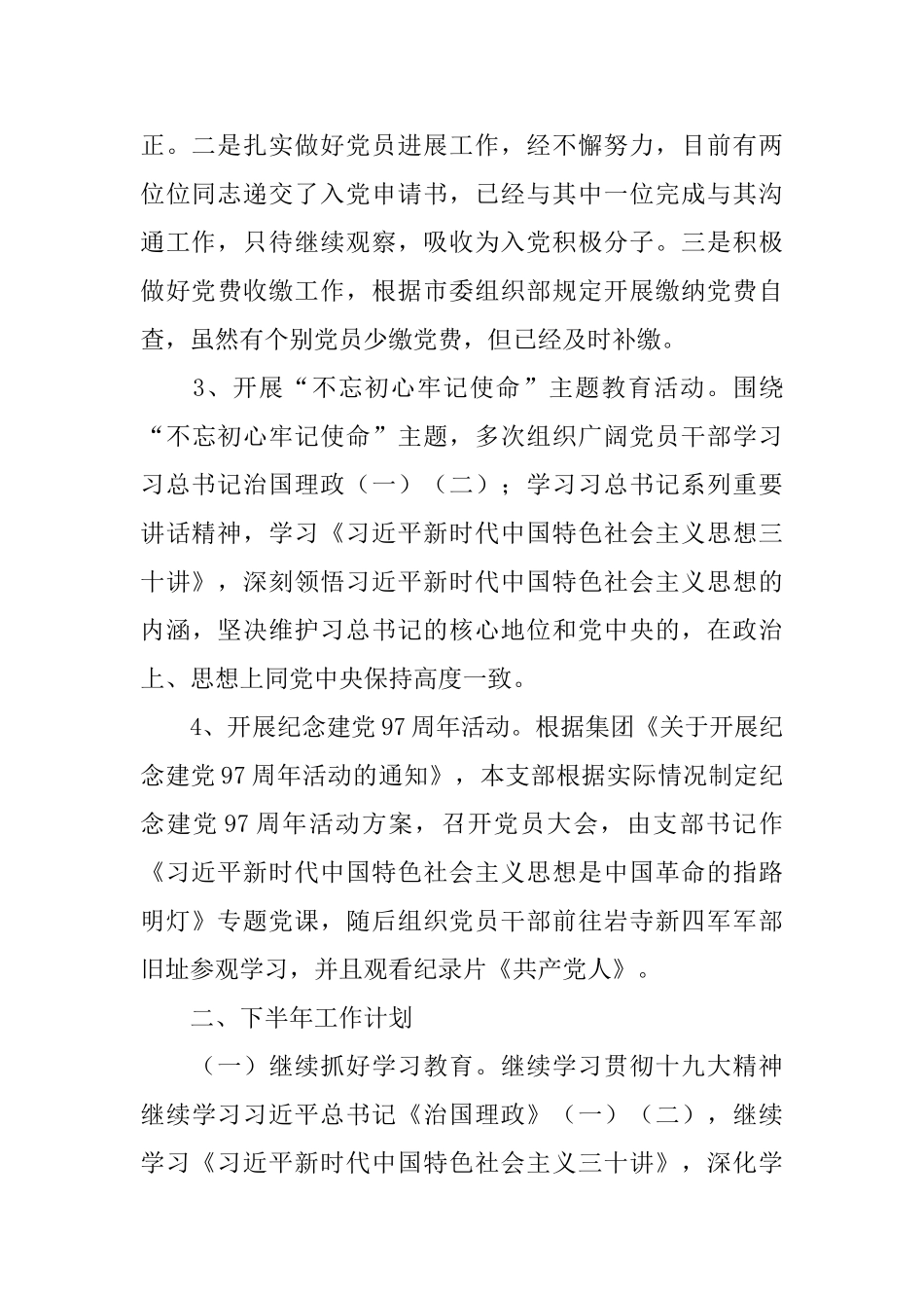 2024年集团支部党建工作总结_第3页