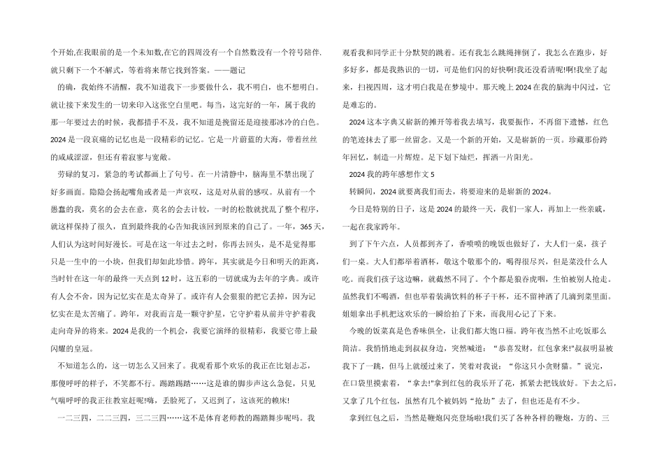 2024我的跨年感想_第3页
