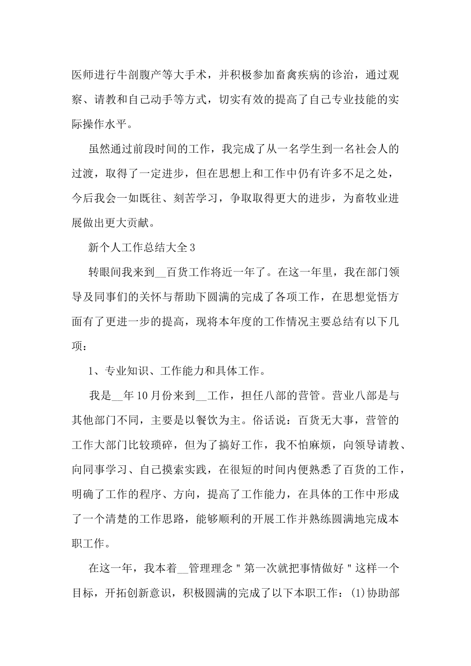 2024新个人工作总结大全10篇_第3页