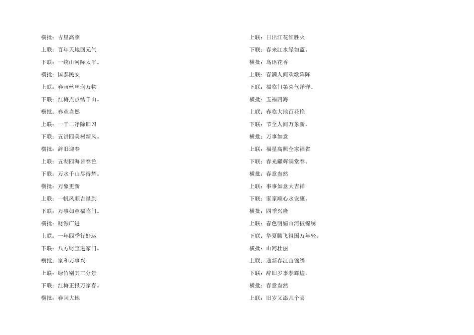 2024最佳春节对联80副_第3页