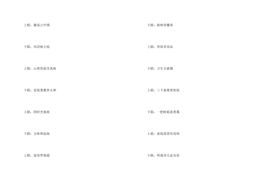 2024有关厨房的对联_第3页