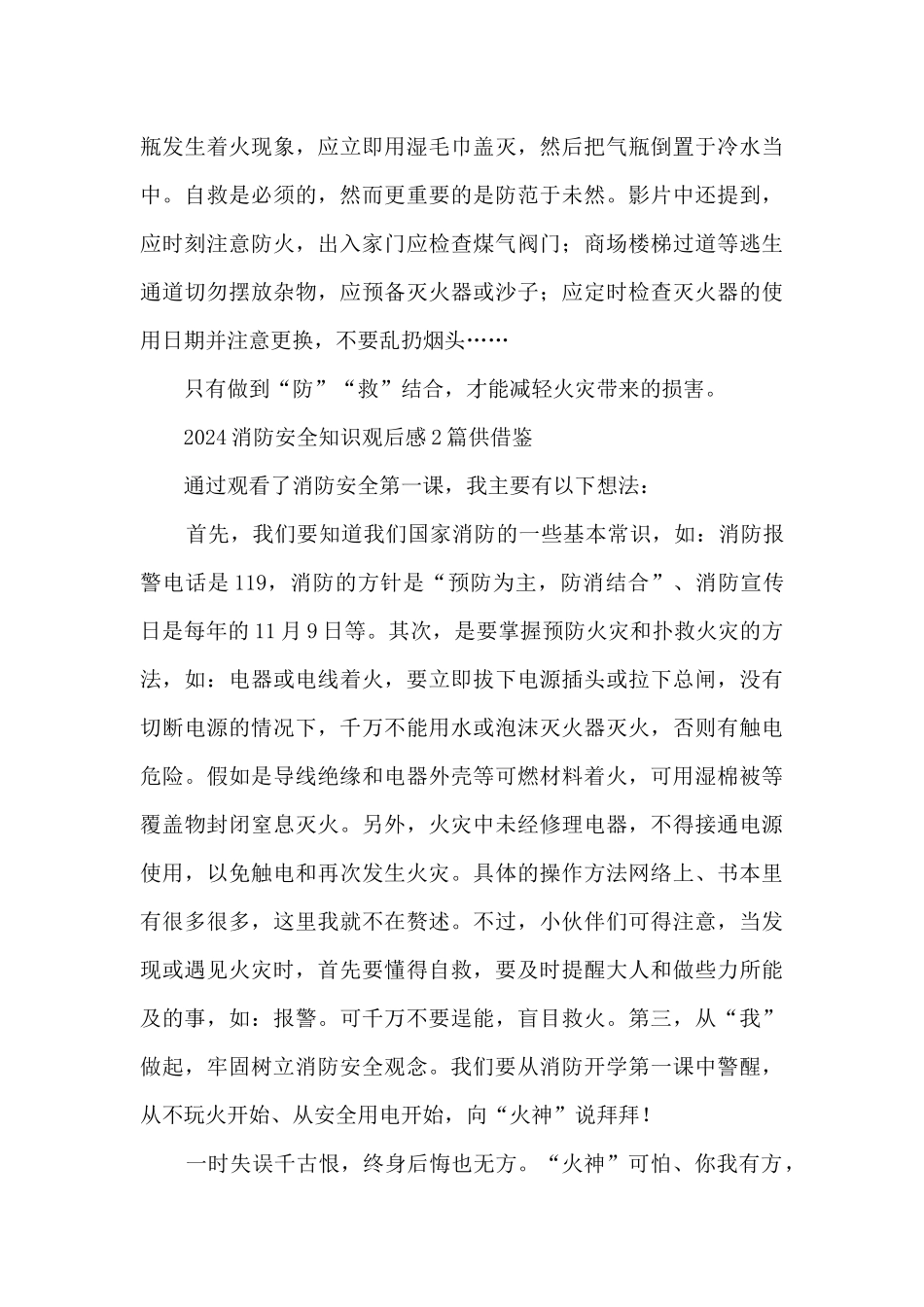 2024消防安全知识观后感供借鉴_第2页