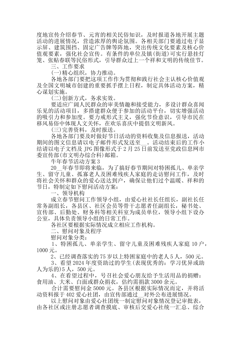 2024牛年春节活动方案策划模板_第3页