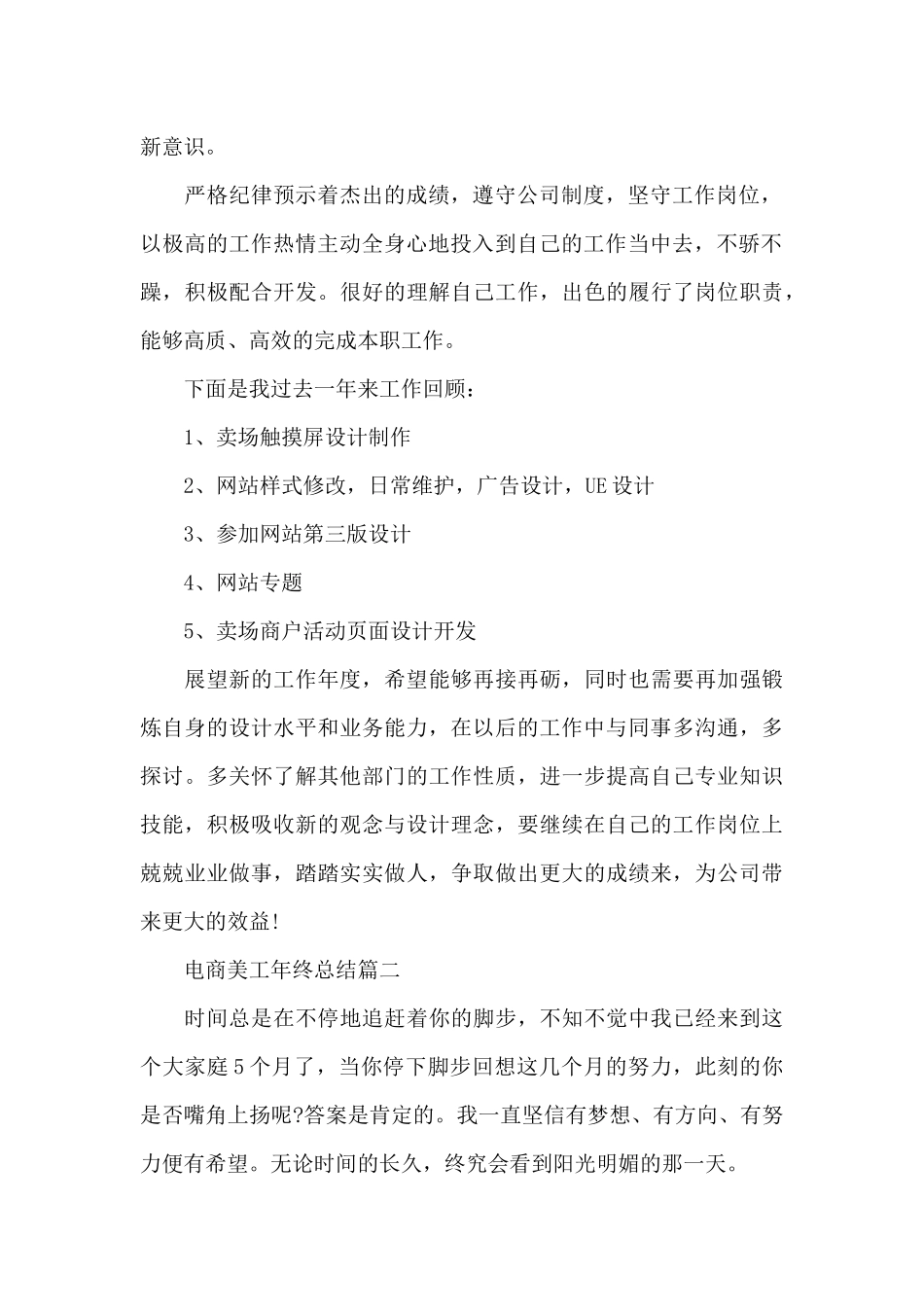 2024电商美工年终总结_第2页