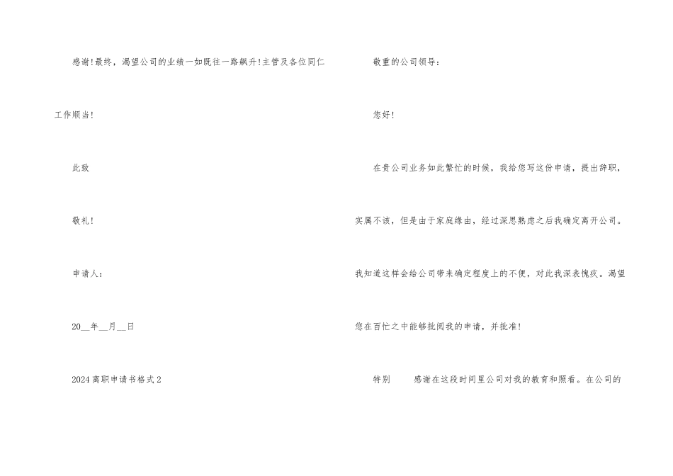 2024离职申请书格式_第3页