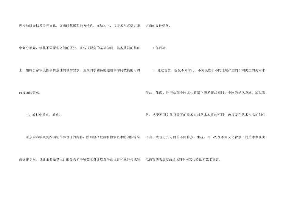 2024美术老师职位计划安排_第2页