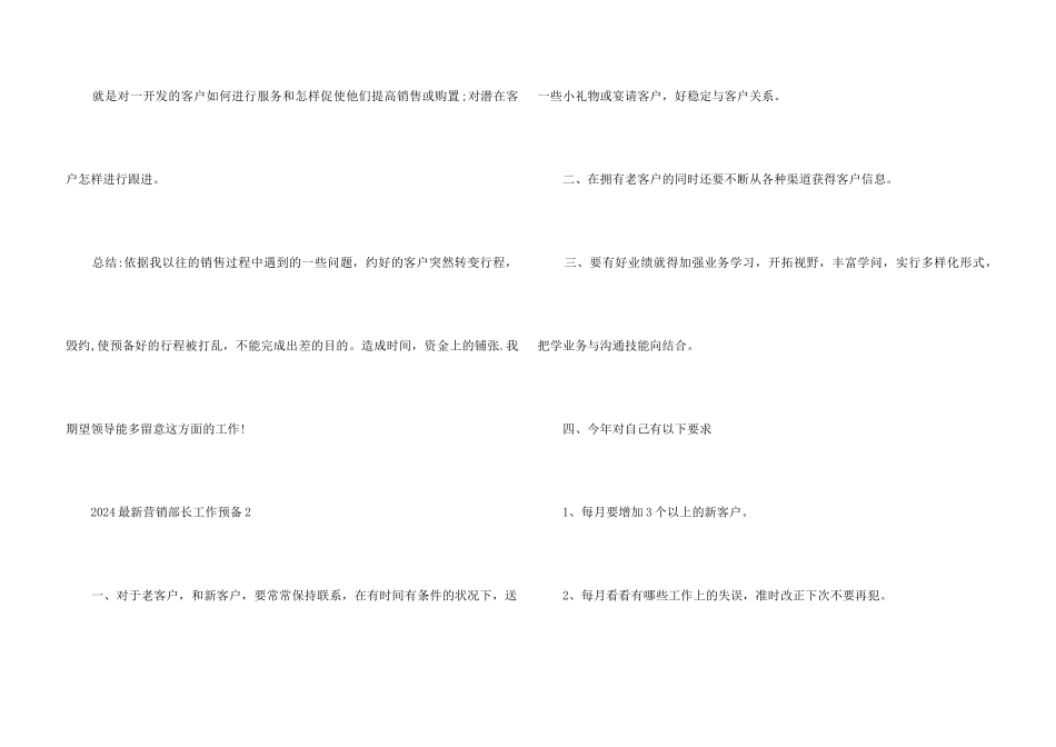 2024营销部长工作计划5篇_第3页