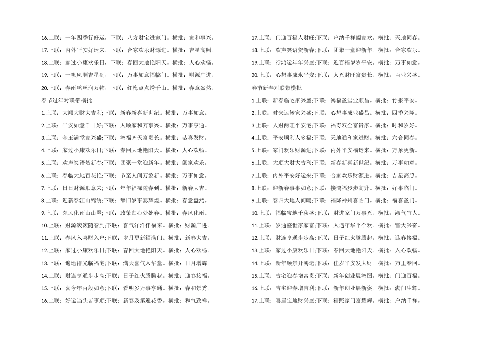 2024虎年春节最佳100副对联_第2页