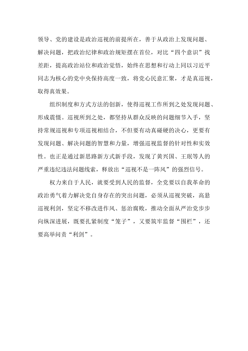 2024观看《巡视利剑》纪录片心得体会_第3页